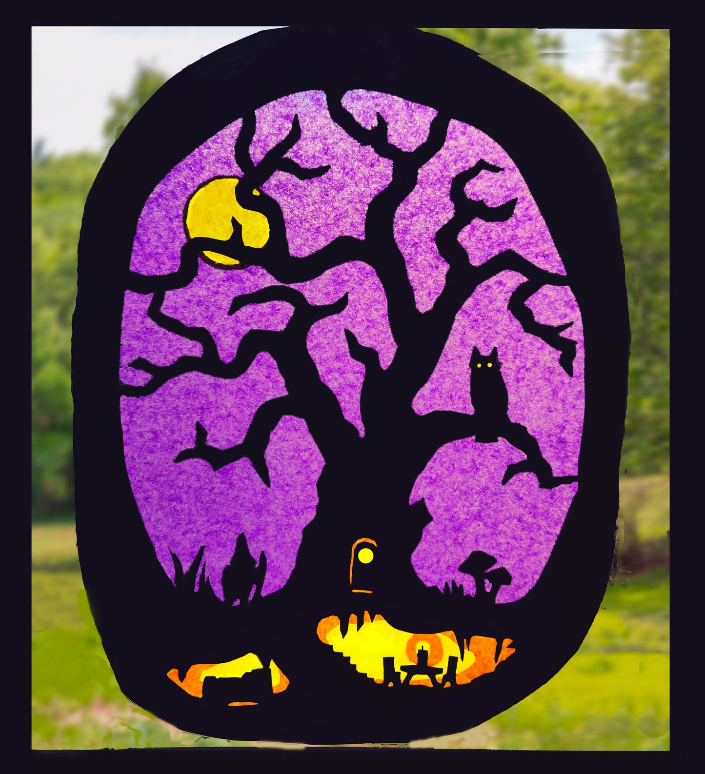 Autumn Gnome Transparency Craft – Create a Glowing Autumn Window Scene (Easier Than It Looks!)