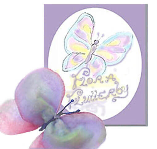 Flora Flutterbye - book & butterfly puppet downloadable kit, KitNtale