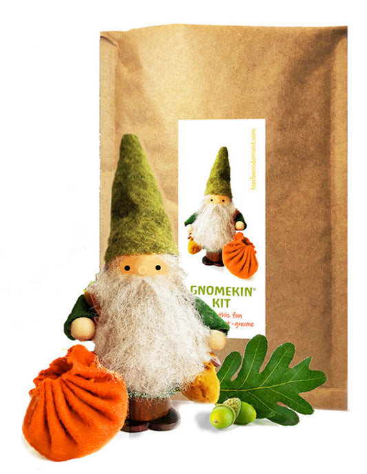 Gnomekin - a kit to make a wee wooden pocket gnome