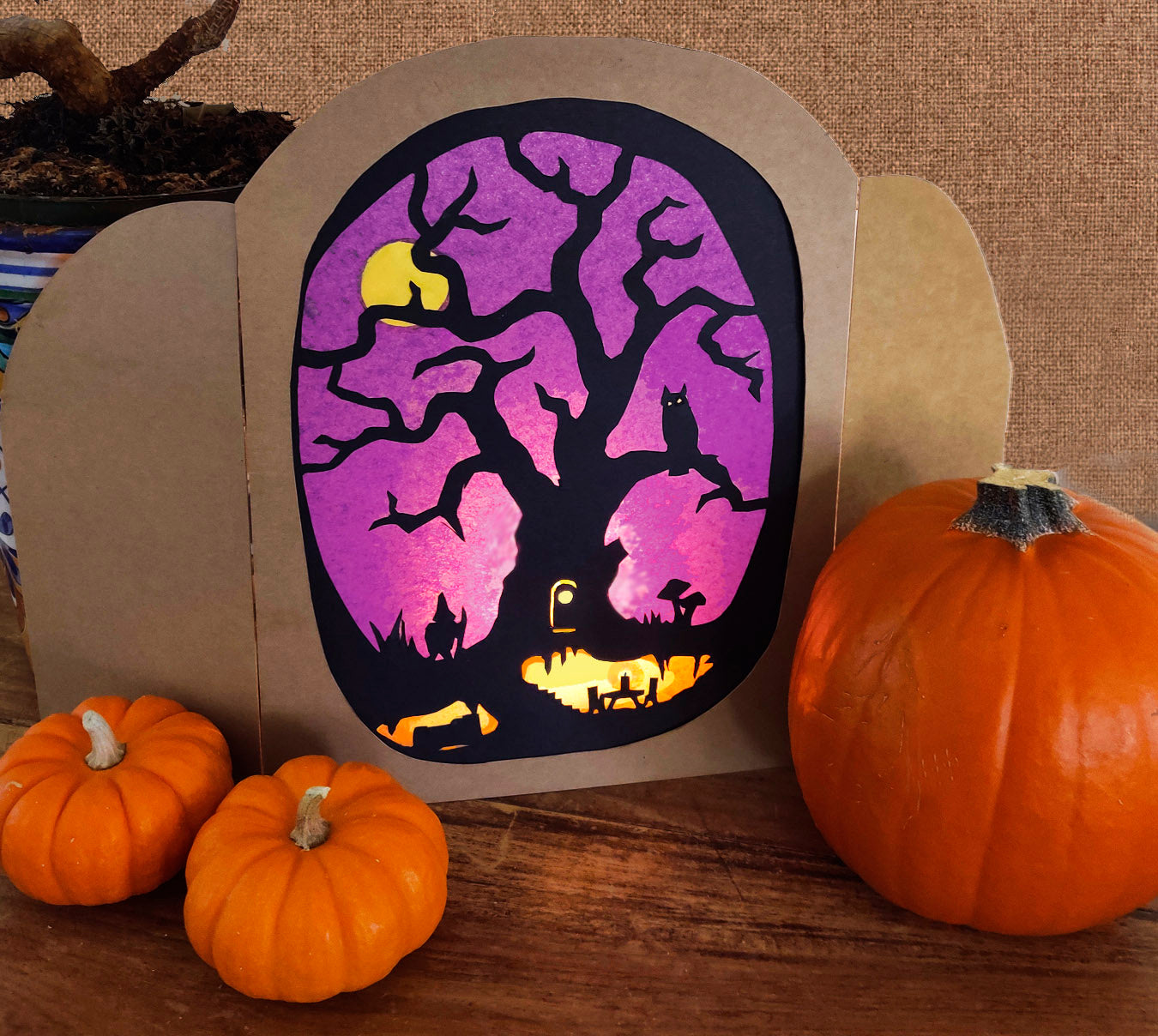 Autumn Gnome Transparency Craft – Create a Glowing Autumn Window Scene (Easier Than It Looks!)