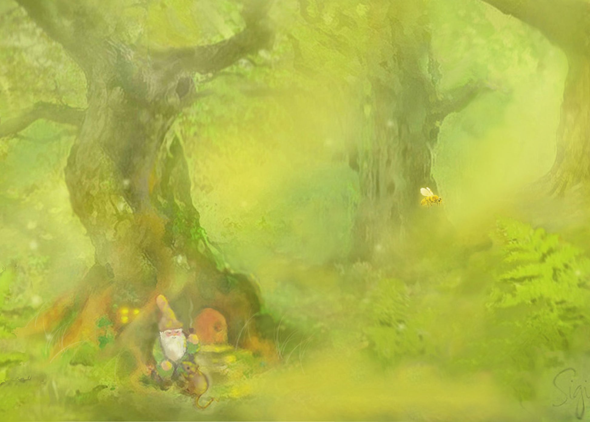 Limindoor Woods postcard – a magical glimpse into the gnomes’ forest home