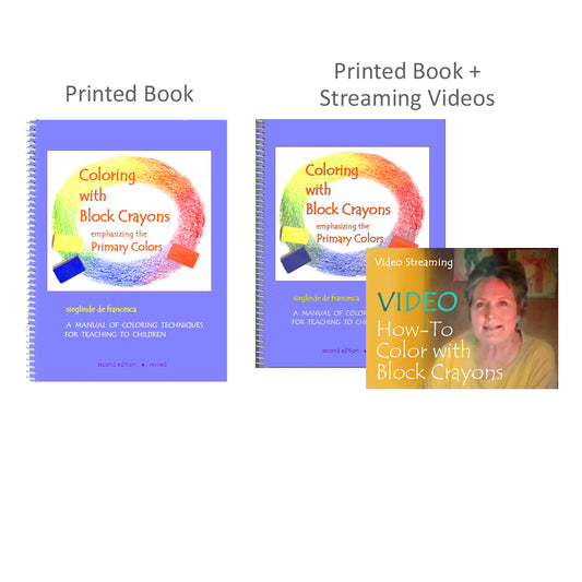 Coloring with Block Crayons — Printed Book Options