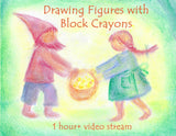 Drawing Figures with Block Crayons - 1 hour video stream