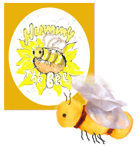 Hummy the Bee - book & puppet downloadable kit, KitNtale
