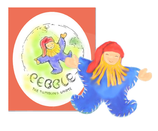Pebble the Tumbling Gnome - book & toy instructions downloadable kit, KitNtale