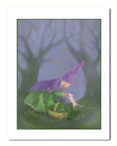 "The Gnomes' Rosette" Greeting card