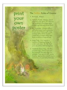 Print your own Poster of The Golden Rules of Gnome